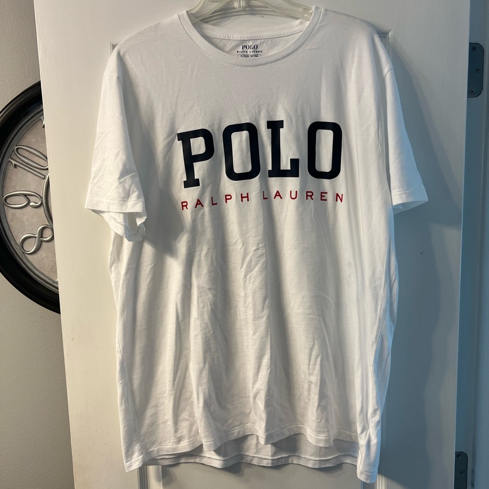 NWOT Polo Ralph Lauren white tee size XL custom slim fit